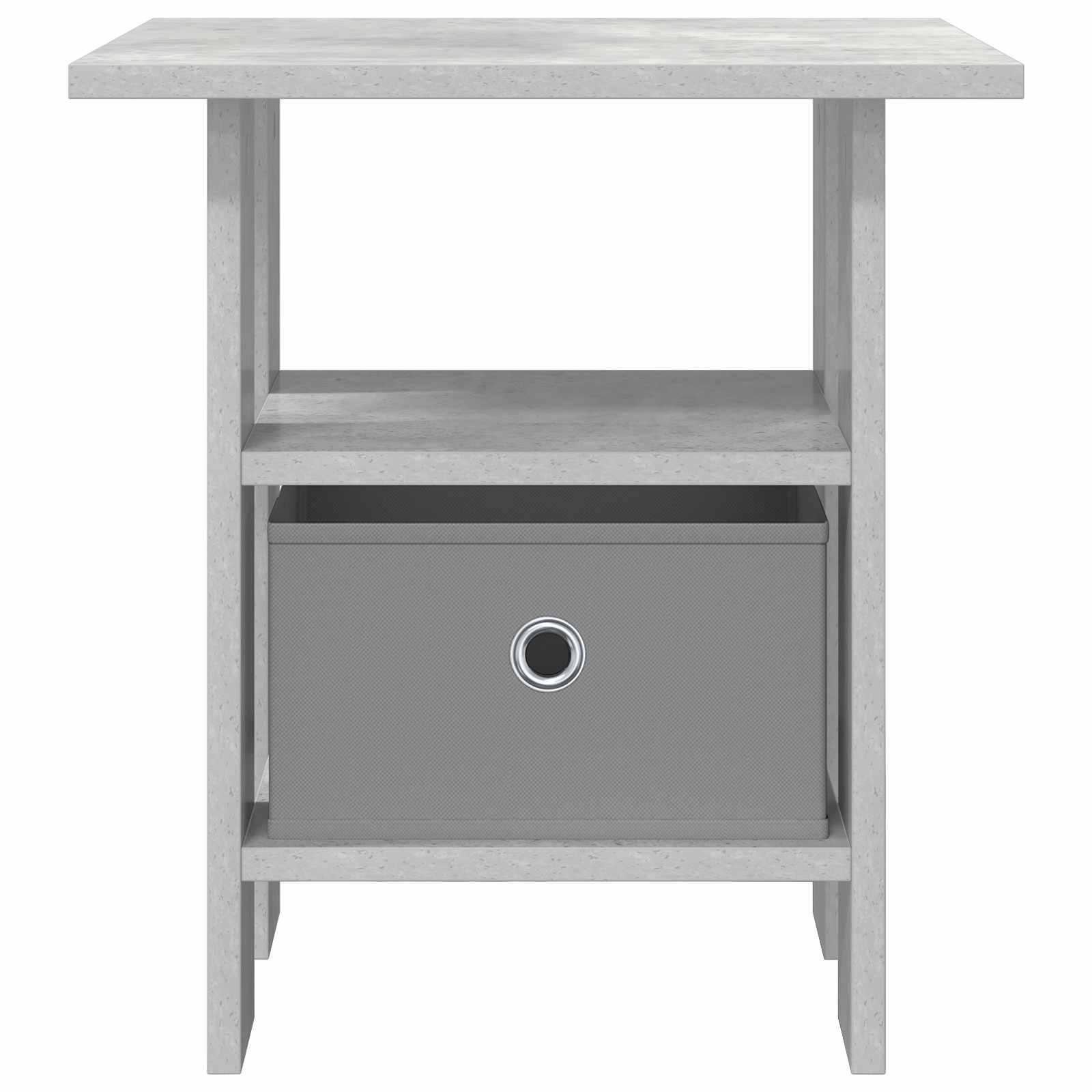 Comodino 2 pcs Grigio cemento 41 x 40 x 45 cm Legno multistrato