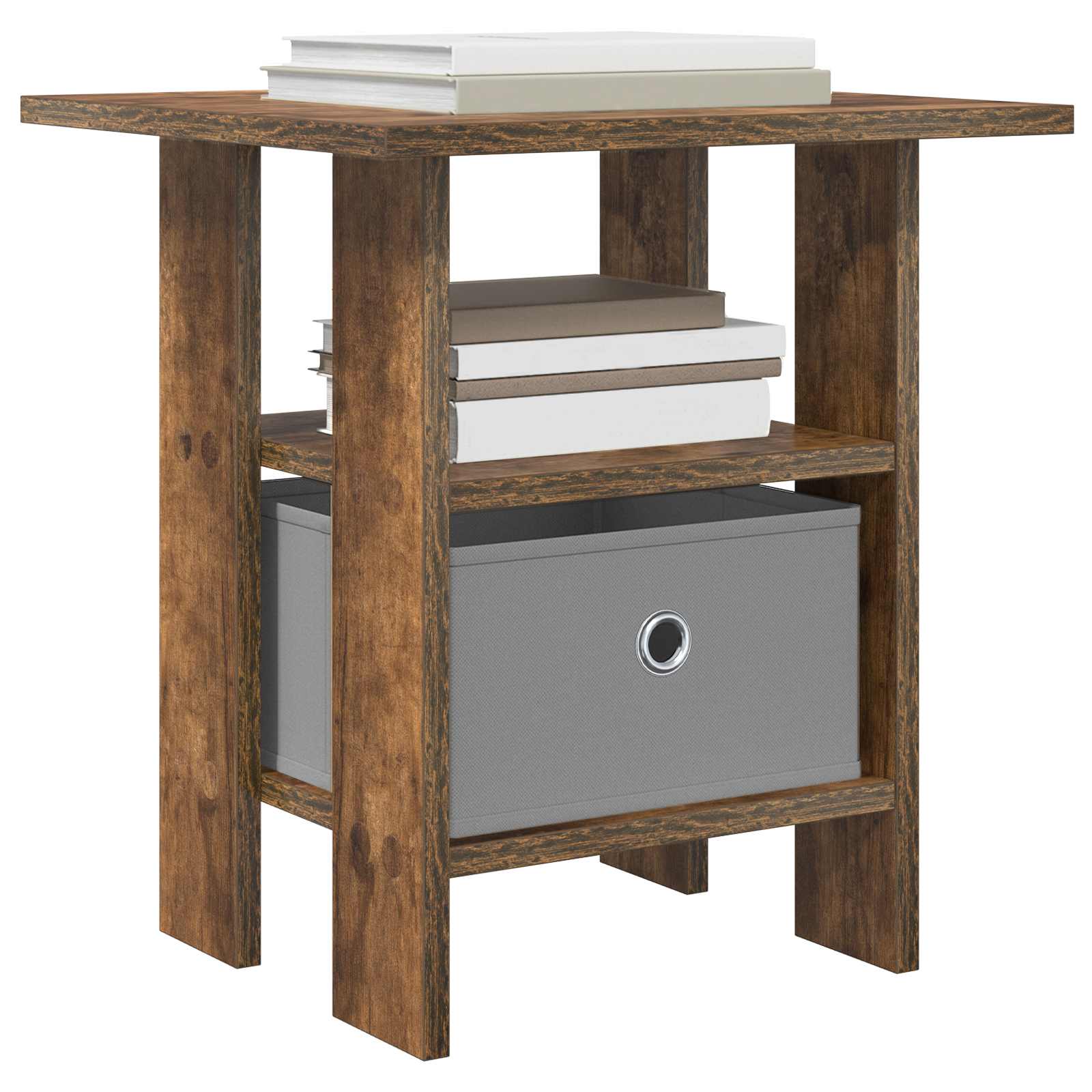 Comodino Rovere fumé 41 x 40 x 45 cm Legno multistrato
