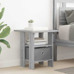 Comodino Grigio Sonoma 41 x 40 x 45 cm Legno multistrato