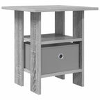 Comodino Grigio Sonoma 41 x 40 x 45 cm Legno multistrato