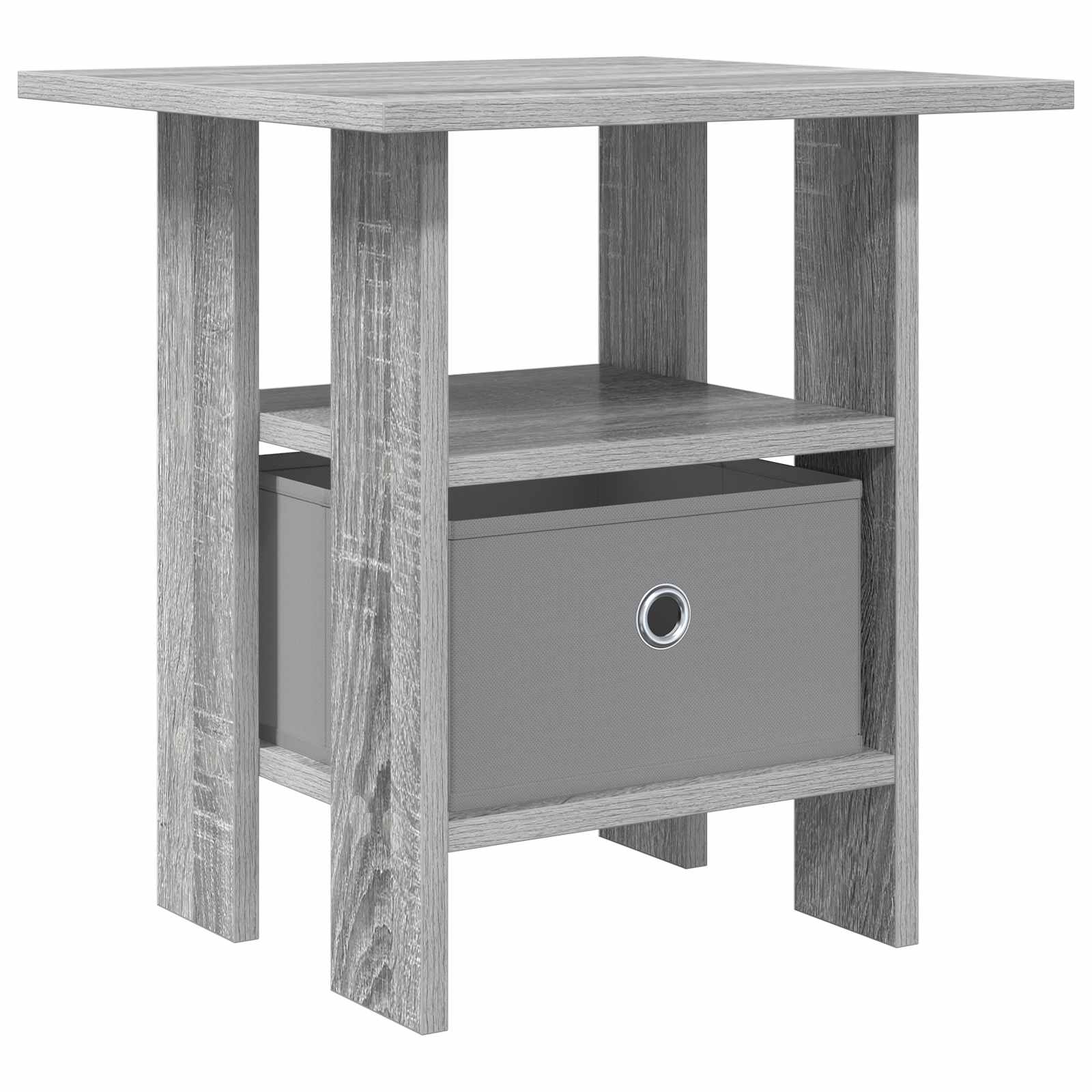 Comodino Grigio Sonoma 41 x 40 x 45 cm Legno multistrato
