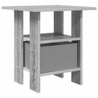 Comodino Grigio Sonoma 41 x 40 x 45 cm Legno multistrato