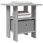 Comodino Grigio Sonoma 41 x 40 x 45 cm Legno multistrato