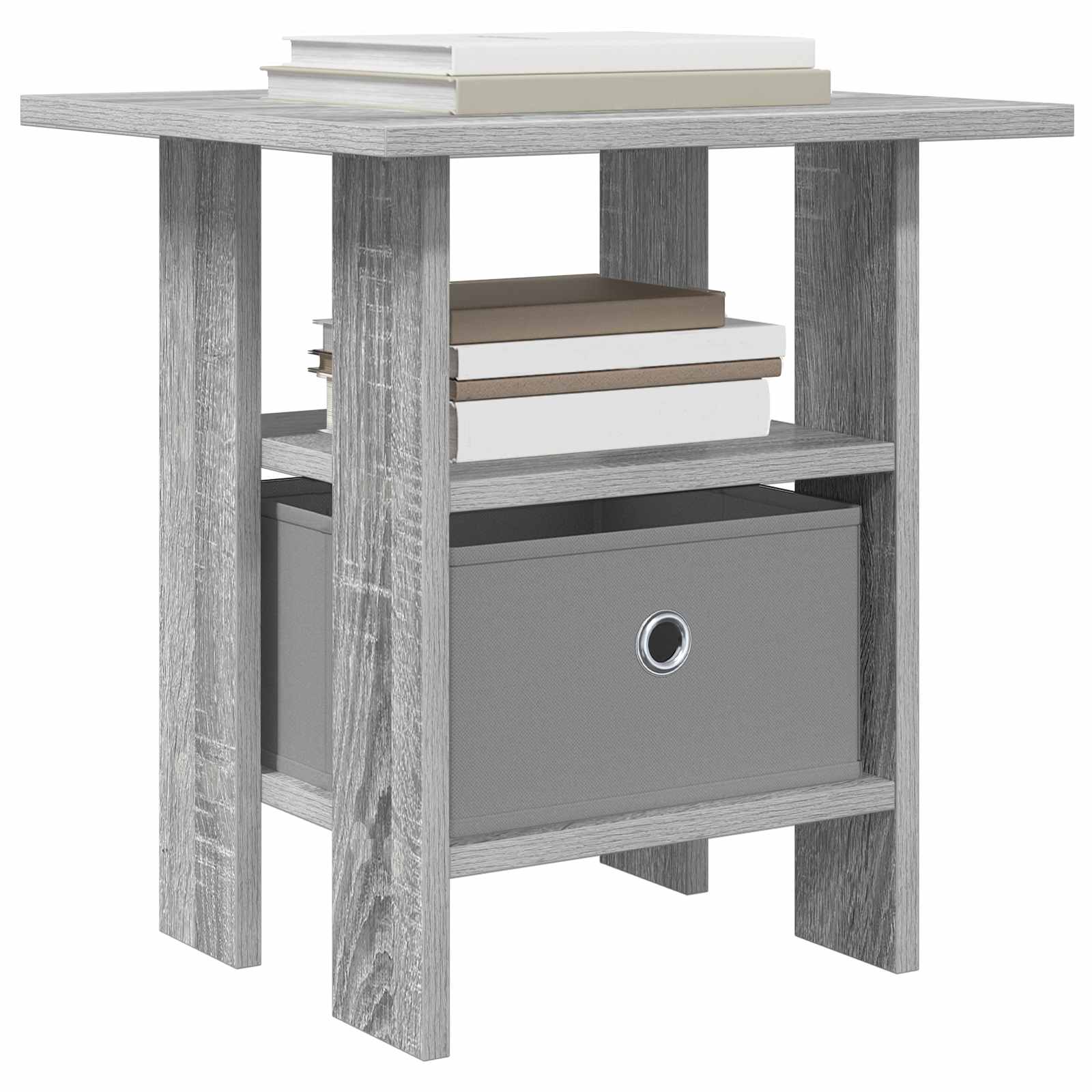 Comodino Grigio Sonoma 41 x 40 x 45 cm Legno multistrato