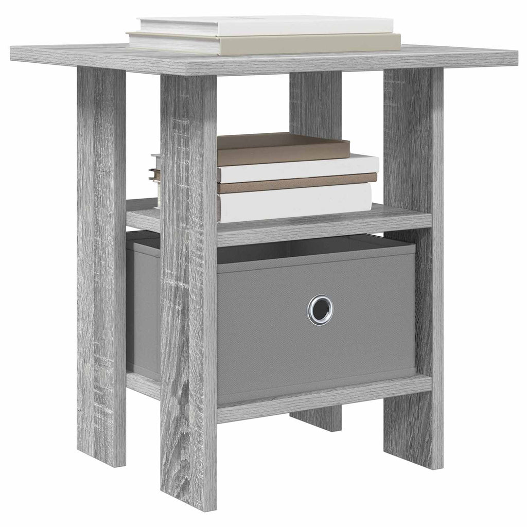 Comodino 2 pcs Grigio Sonoma 41 x 40 x 45 cm Legno multistrato