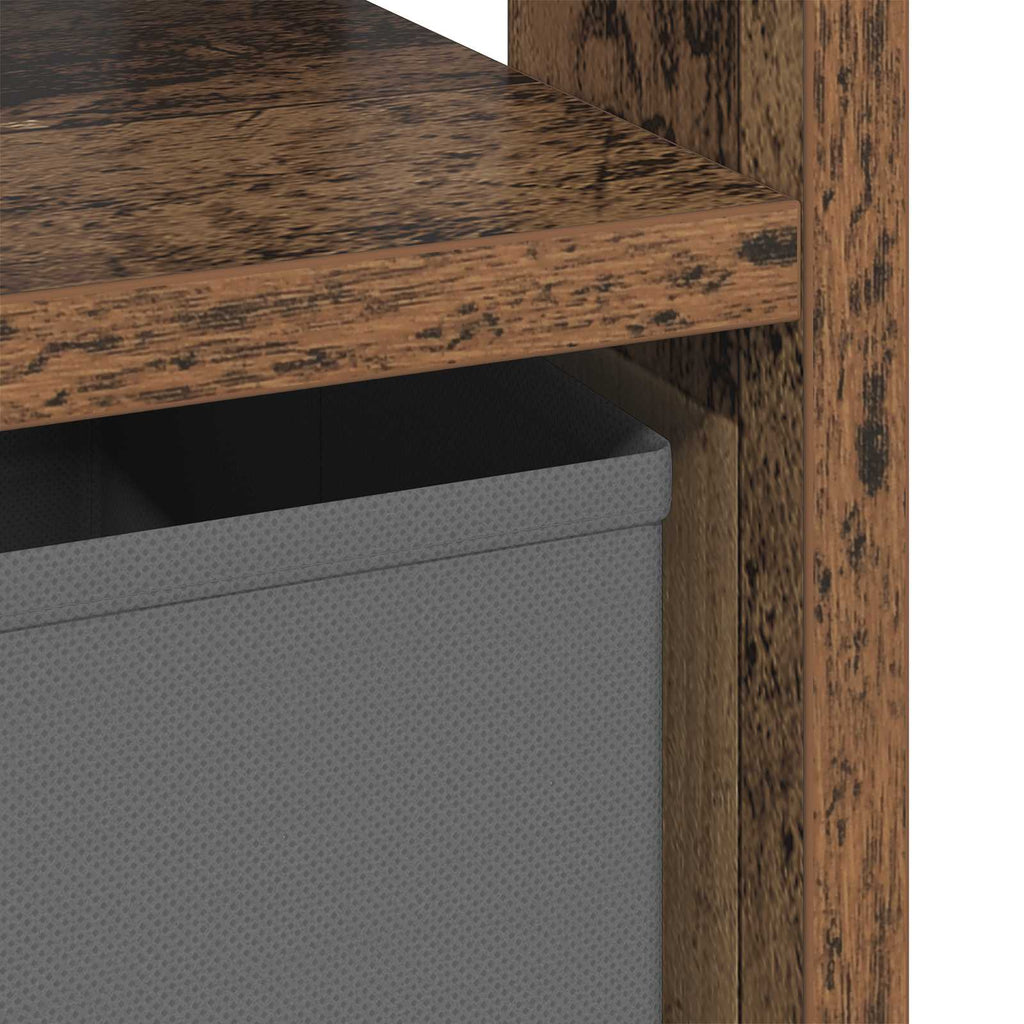 Comodino 2 pcs Legno vecchio 41 x 40 x 45 cm Legno multistrato