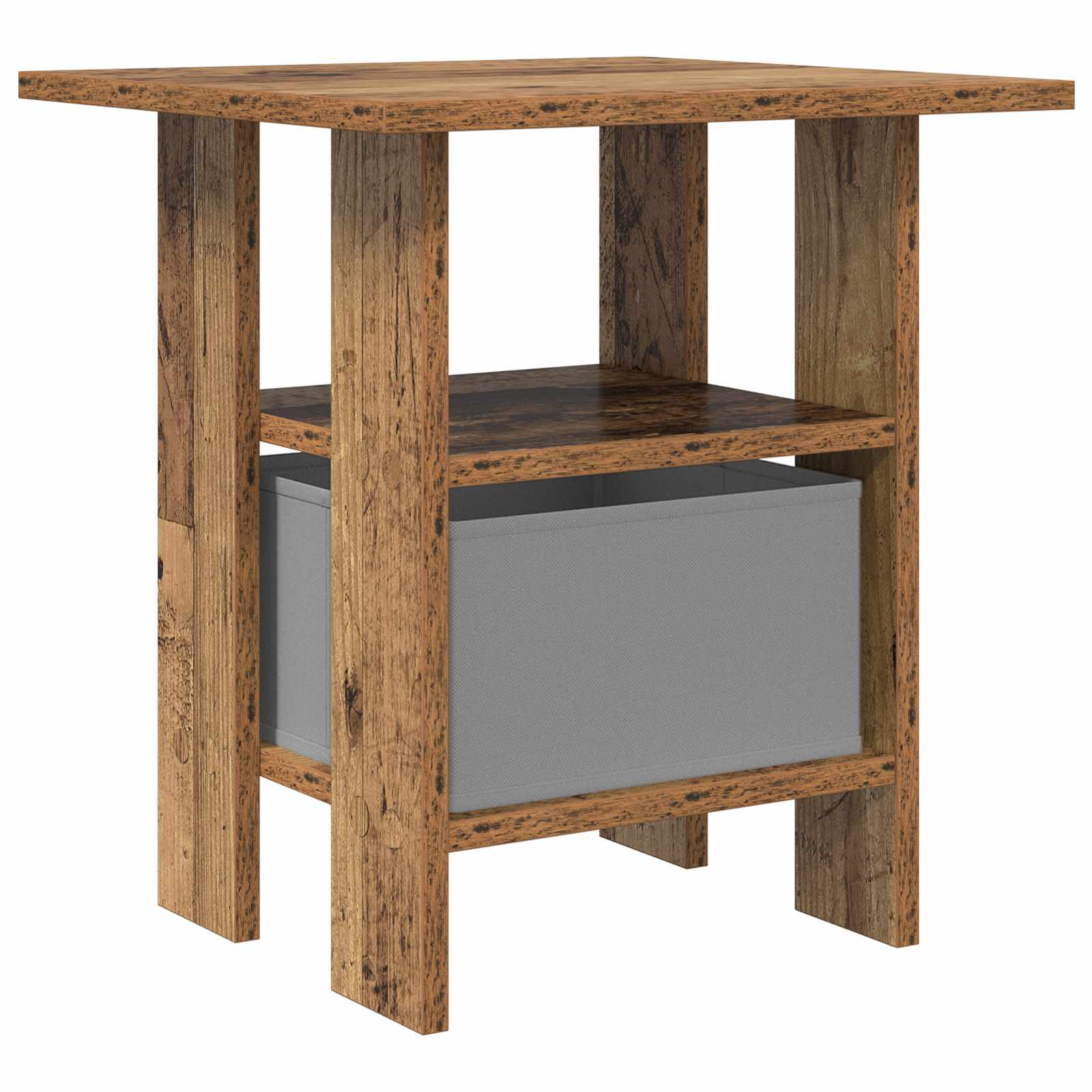 Comodino 2 pcs Legno vecchio 41 x 40 x 45 cm Legno multistrato