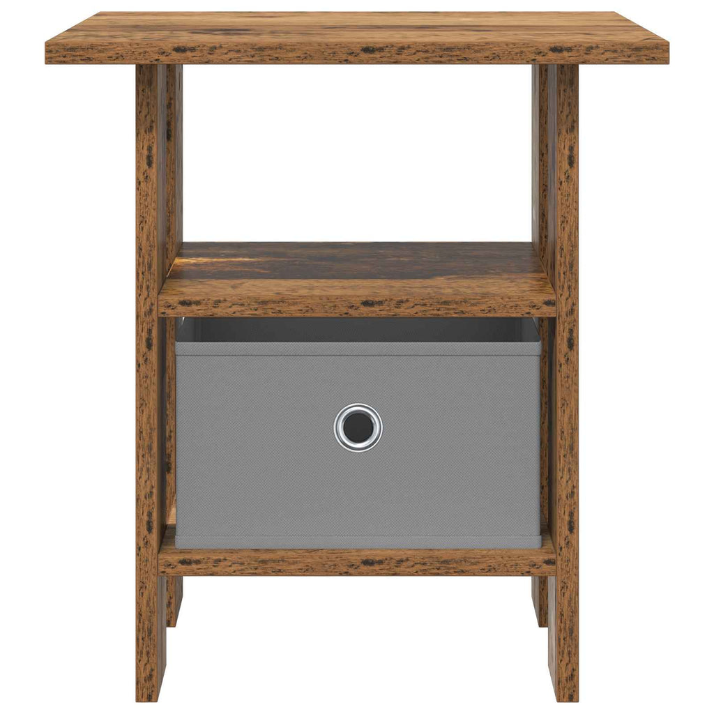Comodino 2 pcs Legno vecchio 41 x 40 x 45 cm Legno multistrato