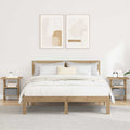 Comodino con cassetto 2 pcs Rovere artigianale 41 x 40 x 45 cm