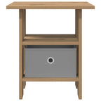 Comodino con cassetto 2 pcs Rovere artigianale 41 x 40 x 45 cm