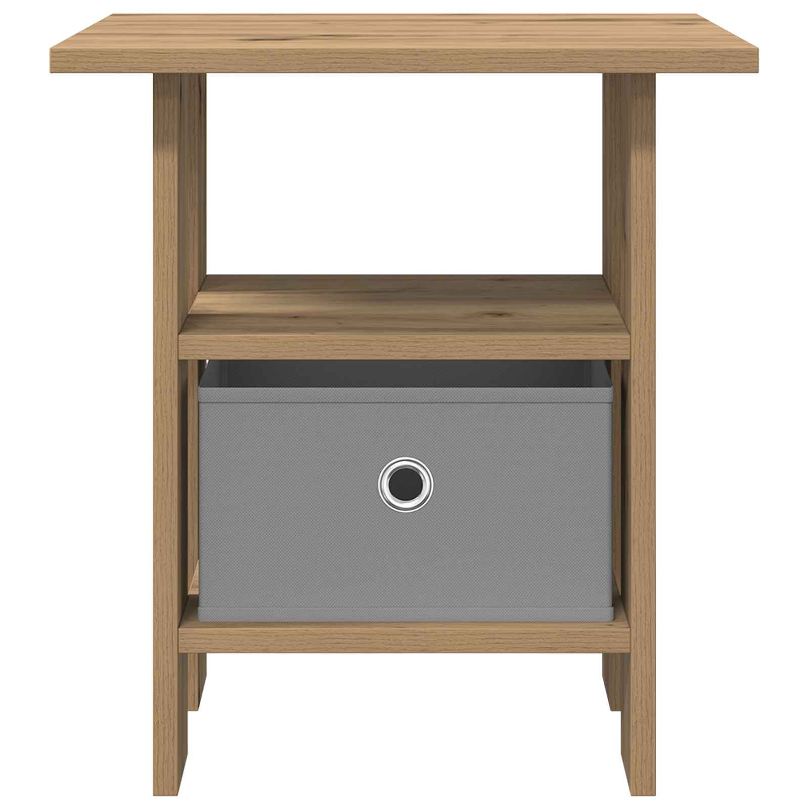 Comodino con cassetto 2 pcs Rovere artigianale 41 x 40 x 45 cm