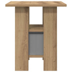 Comodino con cassetto 2 pcs Rovere artigianale 41 x 40 x 45 cm