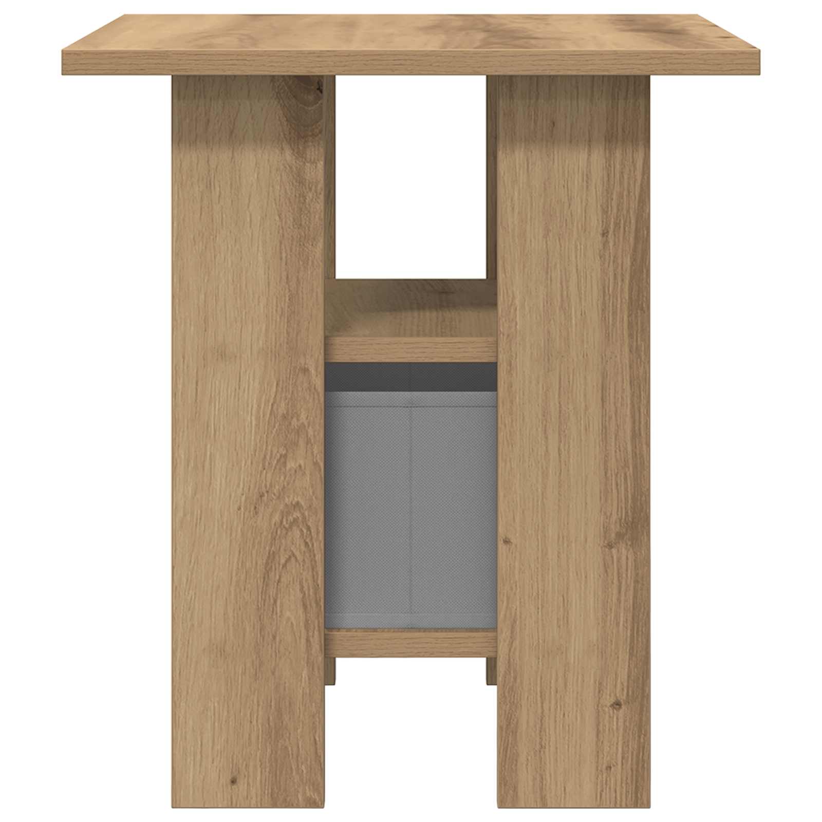 Comodino con cassetto 2 pcs Rovere artigianale 41 x 40 x 45 cm