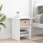 Comodino con cassetto Bianco 41 x 40 x 45 cm Legno multistrato