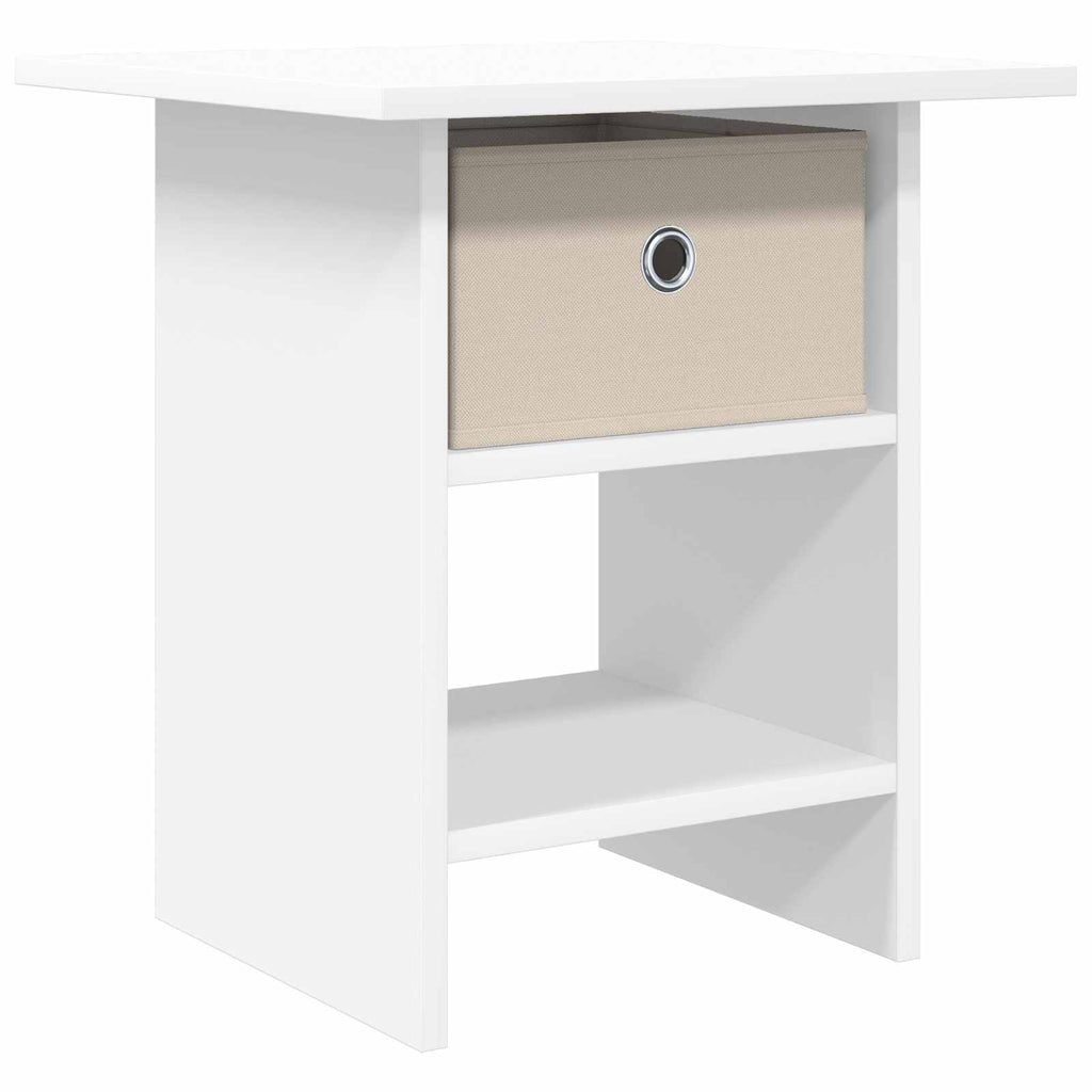 Comodino con cassetto Bianco 41 x 40 x 45 cm Legno multistrato