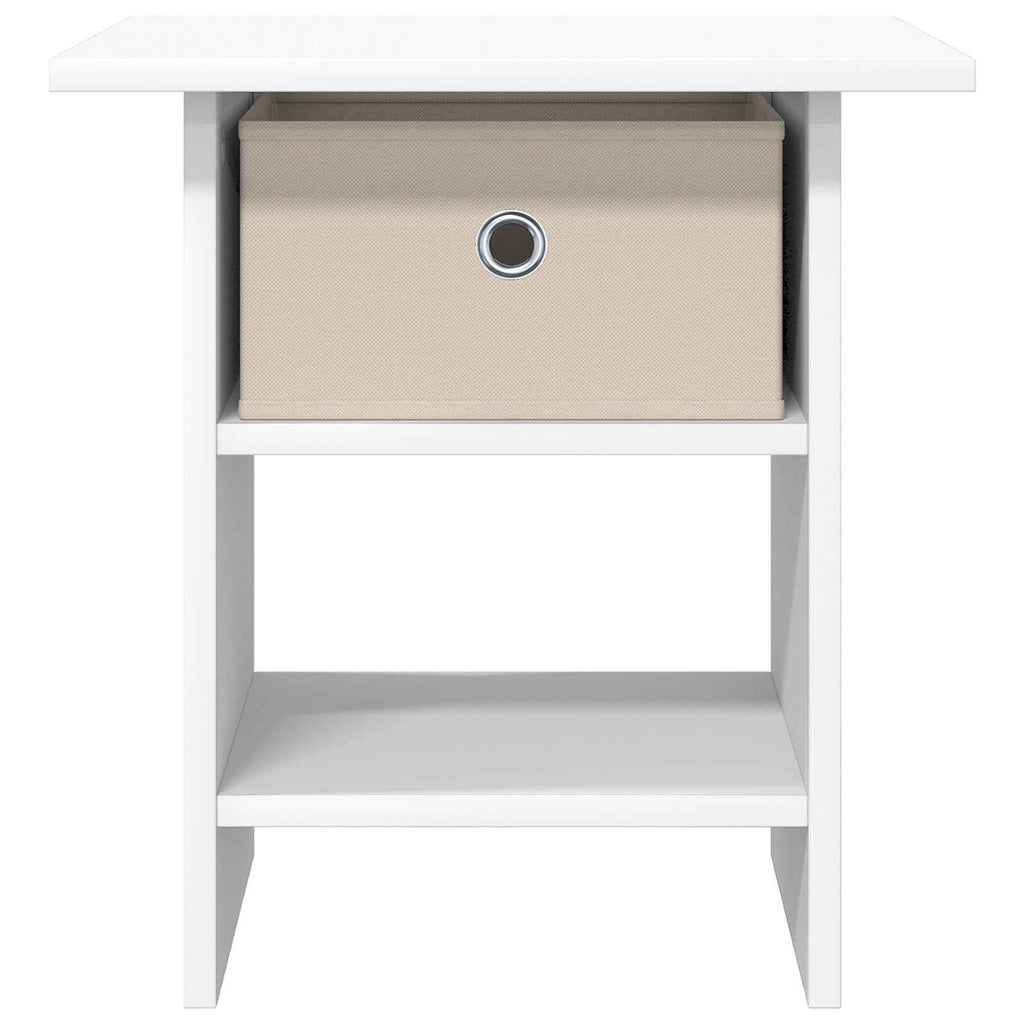Comodino con cassetto Bianco 41 x 40 x 45 cm Legno multistrato