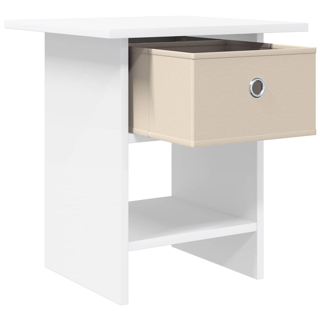 Comodino 2 pcs Bianco 41 x 40 x 45 cm Legno multistrato