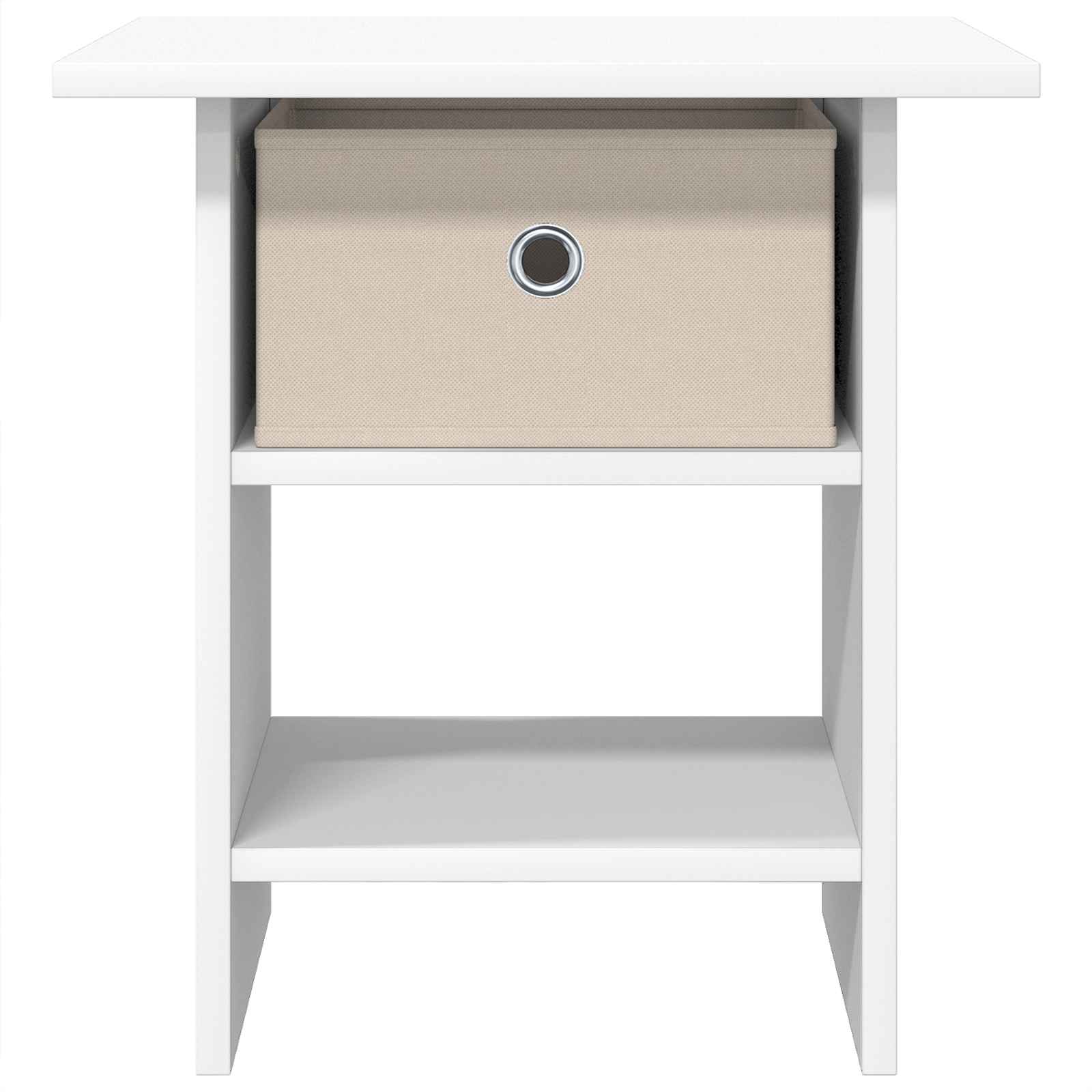 Comodino 2 pcs Bianco 41 x 40 x 45 cm Legno multistrato