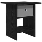 Comodino Rovere Nero 41 x 40 x 45 cm Legno multistrato