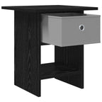 Comodino Rovere Nero 41 x 40 x 45 cm Legno multistrato