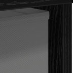 Comodino 2 pcs Rovere Nero 41 x 40 x 45 cm Legno multistrato