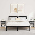 Comodino 2 pcs Rovere Nero 41 x 40 x 45 cm Legno multistrato