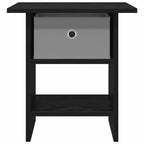 Comodino 2 pcs Rovere Nero 41 x 40 x 45 cm Legno multistrato