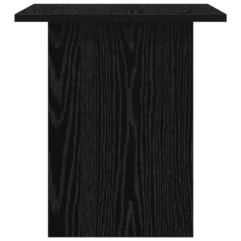Comodino 2 pcs Rovere Nero 41 x 40 x 45 cm Legno multistrato