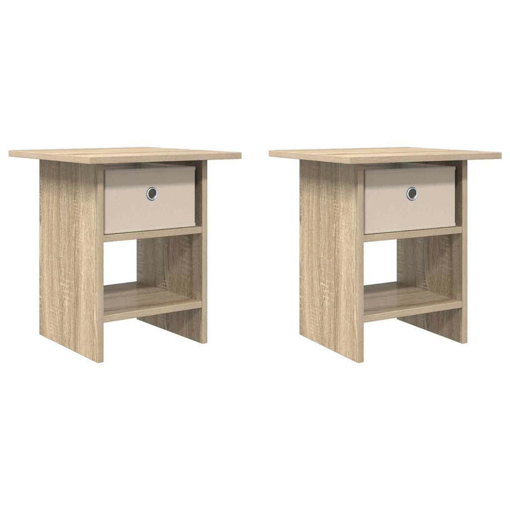 Comodino 2 pcs Rovere Sonoma 41 x 40 x 45 cm Legno multistrato