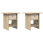 Comodino 2 pcs Rovere Sonoma 41 x 40 x 45 cm Legno multistrato