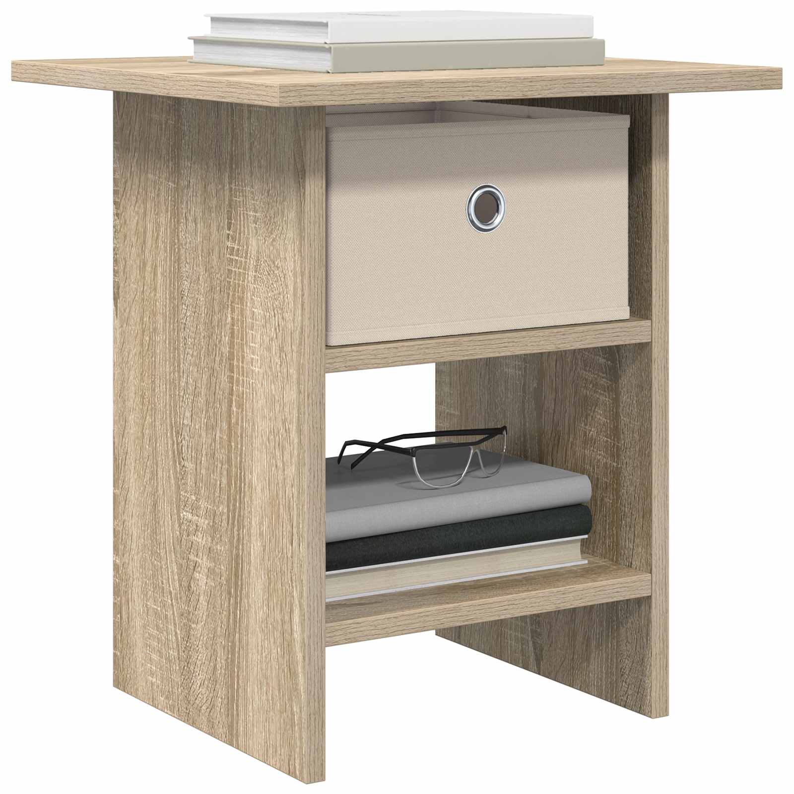 Comodino 2 pcs Rovere Sonoma 41 x 40 x 45 cm Legno multistrato