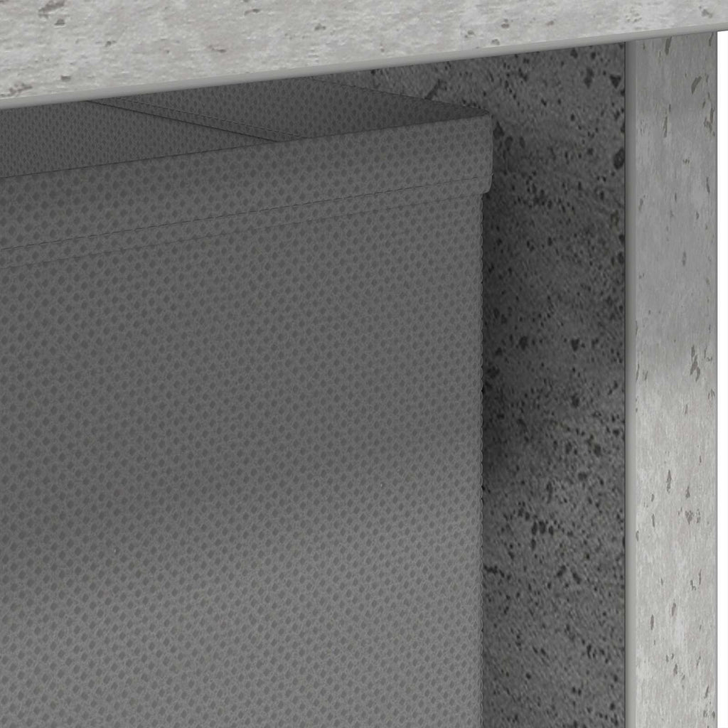 Comodino Grigio cemento 41 x 40 x 45 cm Legno multistrato