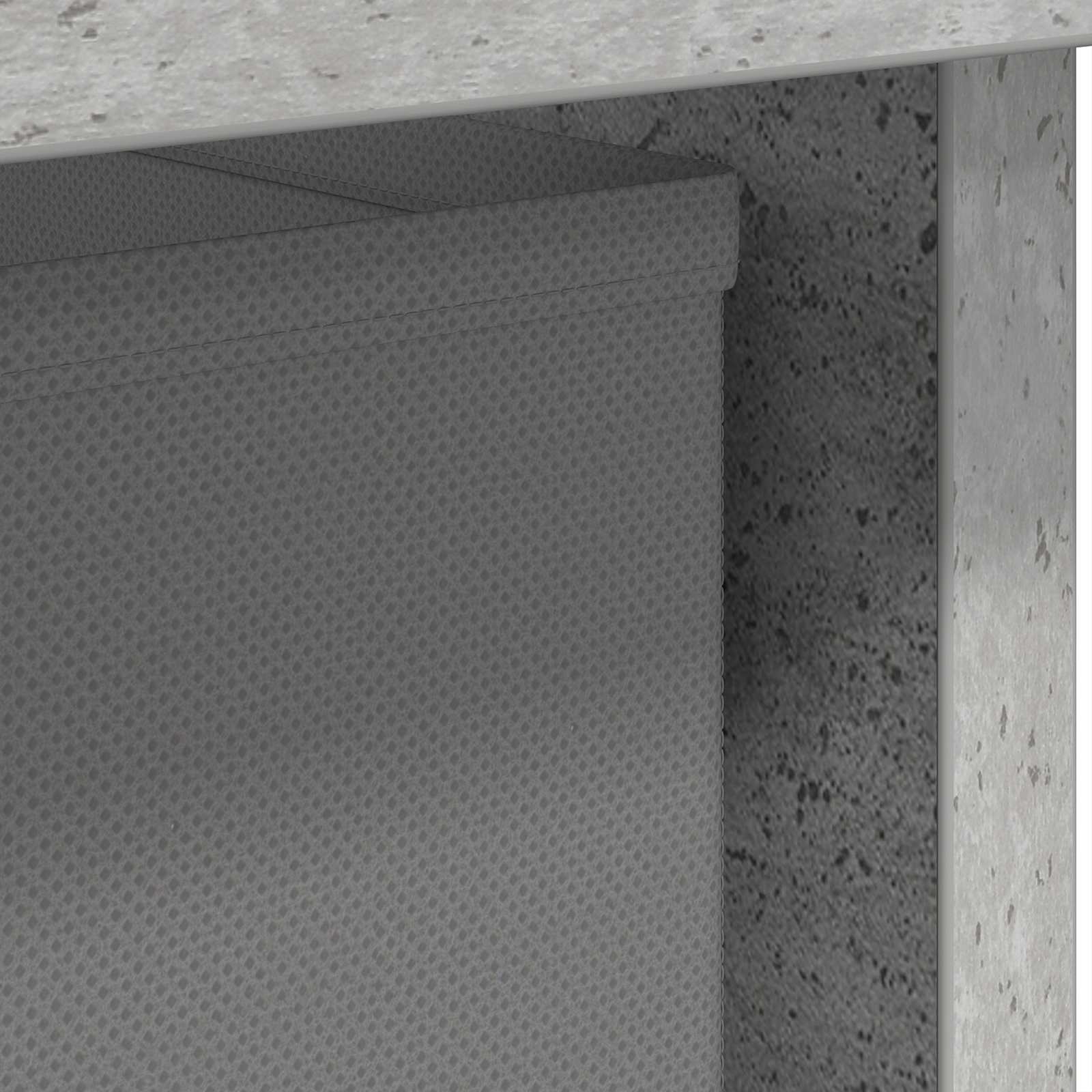 Comodino Grigio cemento 41 x 40 x 45 cm Legno multistrato