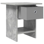 Comodino 2 pcs Grigio cemento 41 x 40 x 45 cm Legno multistrato