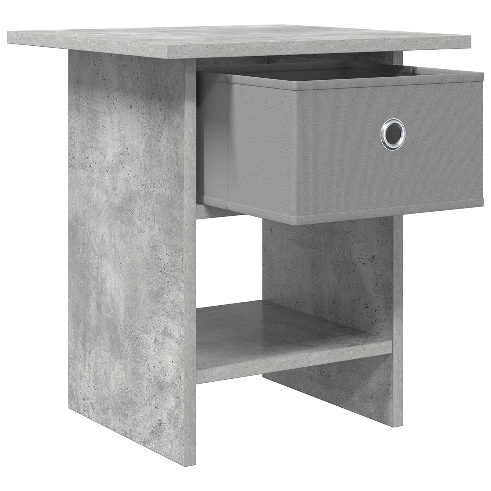 Comodino 2 pcs Grigio cemento 41 x 40 x 45 cm Legno multistrato