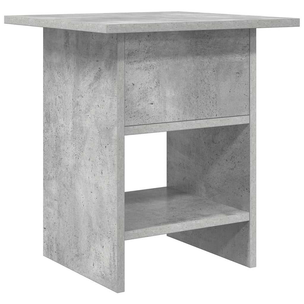 Comodino 2 pcs Grigio cemento 41 x 40 x 45 cm Legno multistrato