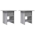 Comodino 2 pcs Grigio Sonoma 41 x 40 x 45 cm Legno multistrato