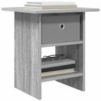 Comodino 2 pcs Grigio Sonoma 41 x 40 x 45 cm Legno multistrato