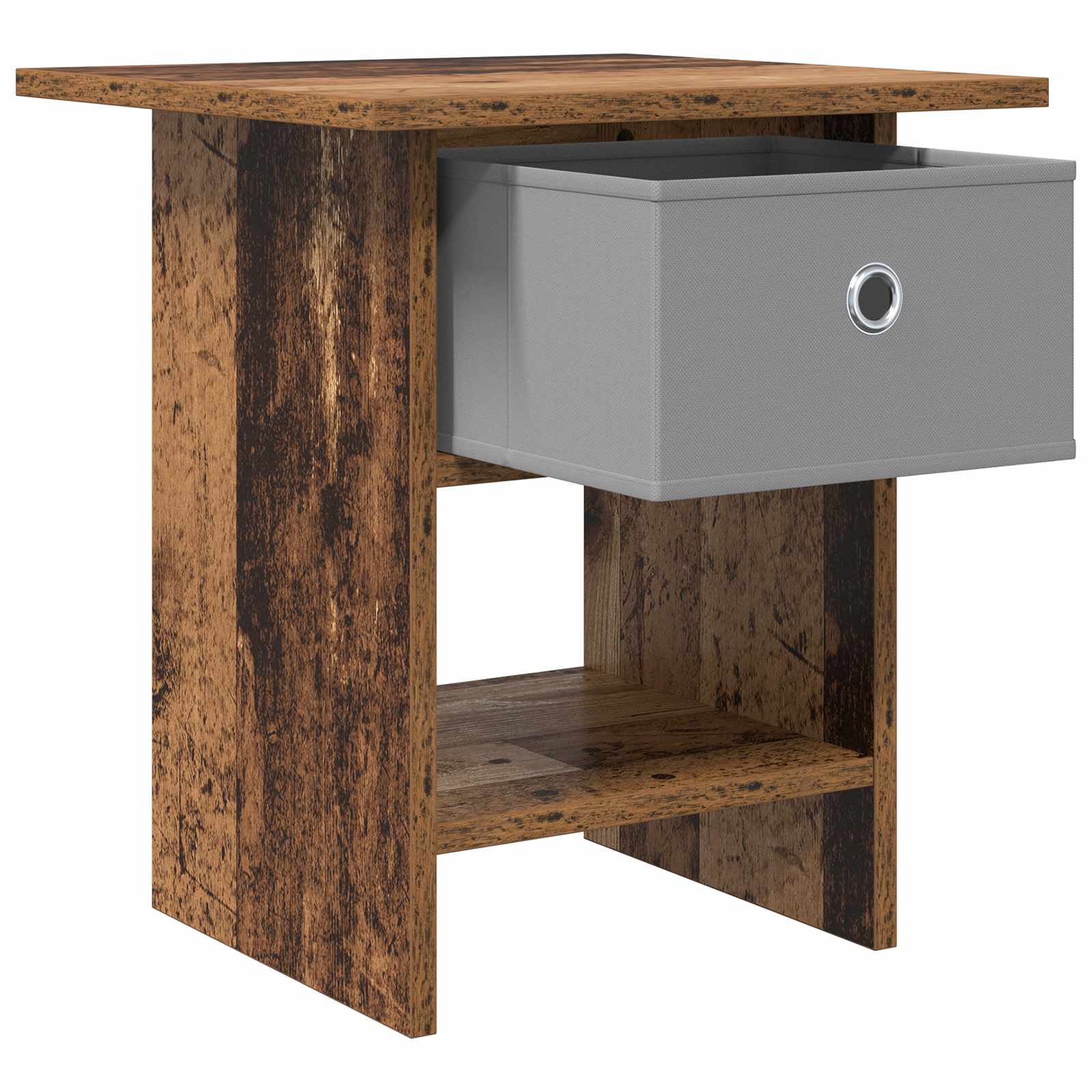Comodino 2 pcs Legno vecchio 41 x 40 x 45 cm Legno multistrato