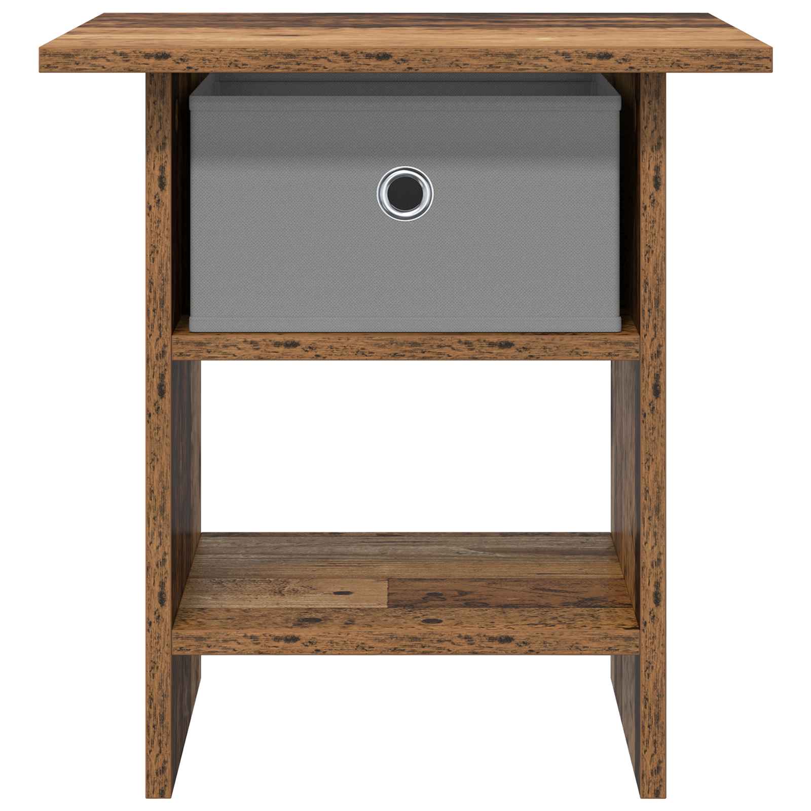 Comodino 2 pcs Legno vecchio 41 x 40 x 45 cm Legno multistrato