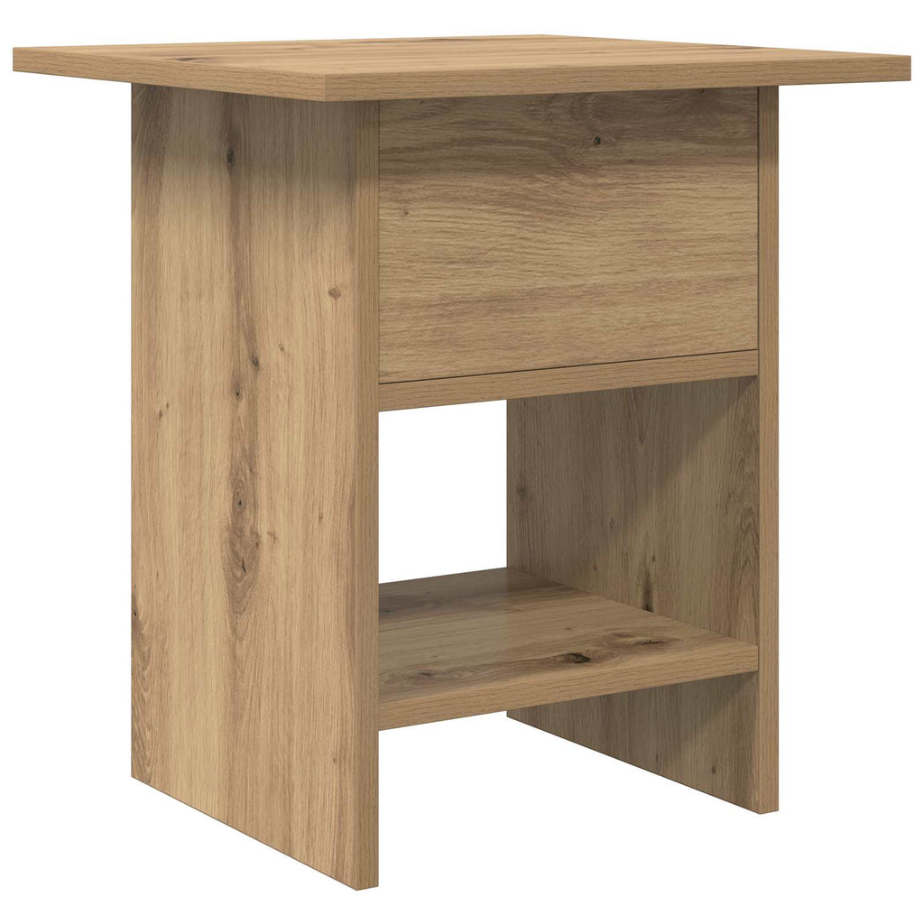 Comodino con cassetto 2 pcs Rovere artigianale 41 x 40 x 45 cm