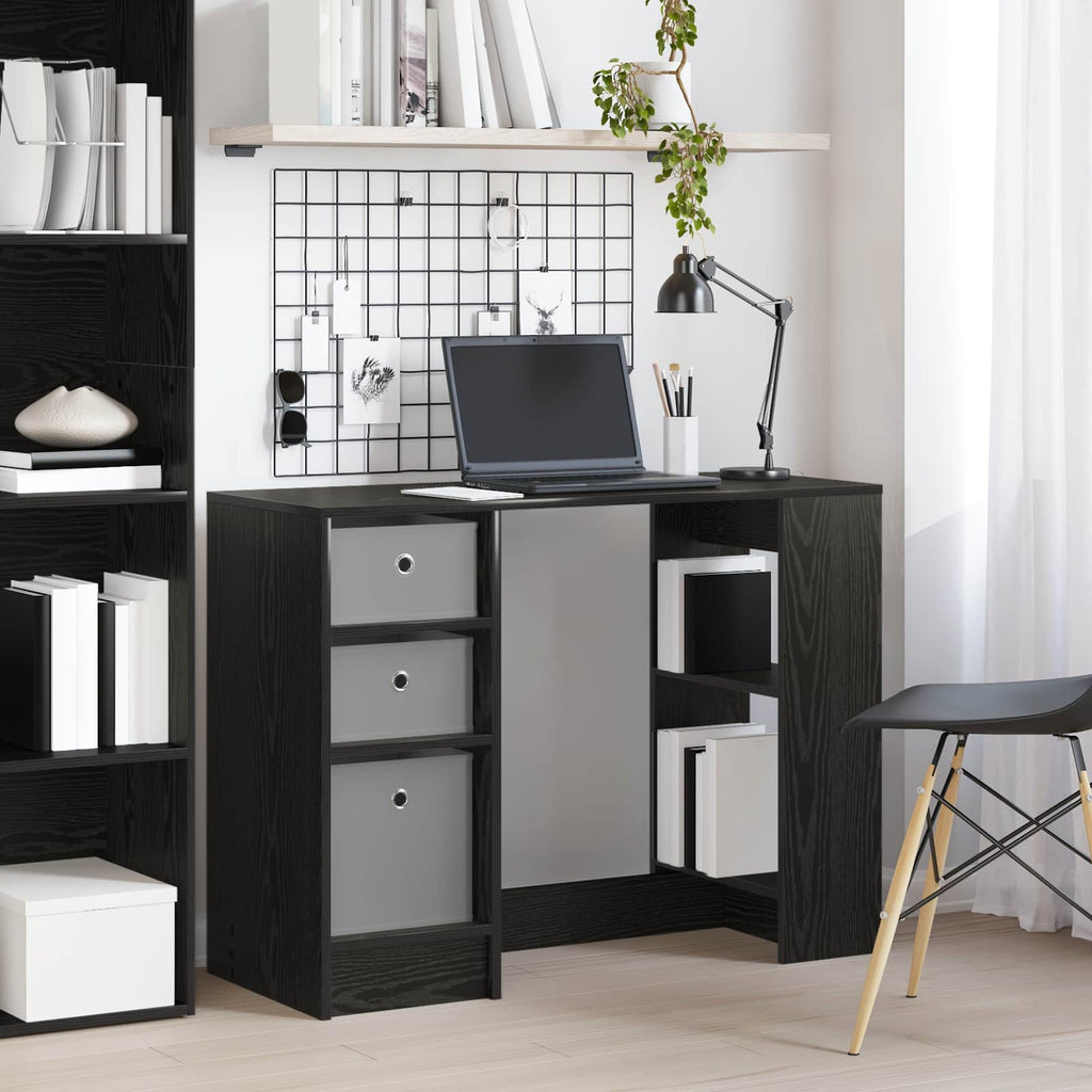Scrivania Rovere Nero 100 x 40 x 75 cm Legno multistrato