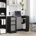 Scrivania Rovere Nero 100 x 40 x 75 cm Legno multistrato
