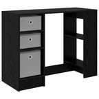 Scrivania Rovere Nero 100 x 40 x 75 cm Legno multistrato