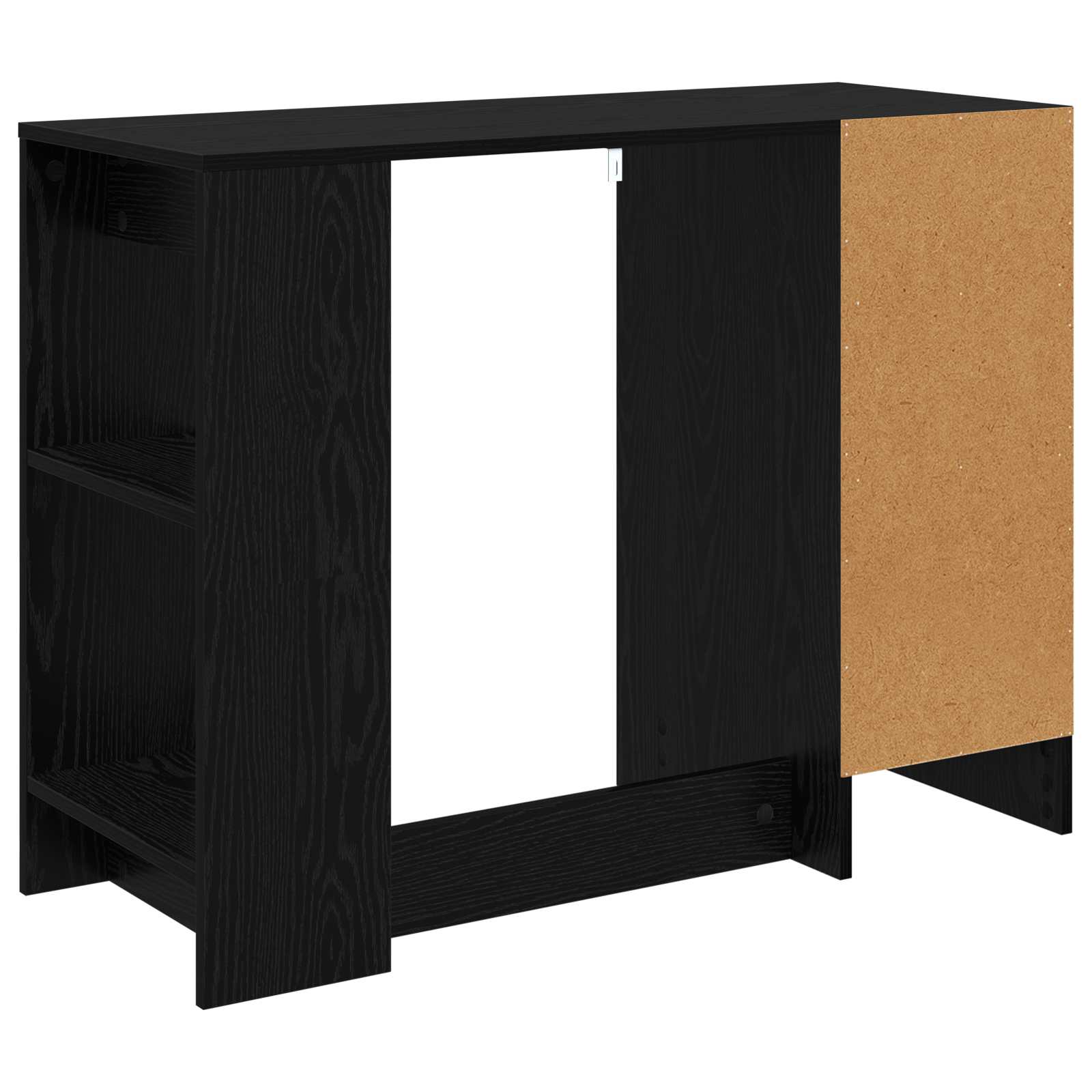 Scrivania Rovere Nero 100 x 40 x 75 cm Legno multistrato