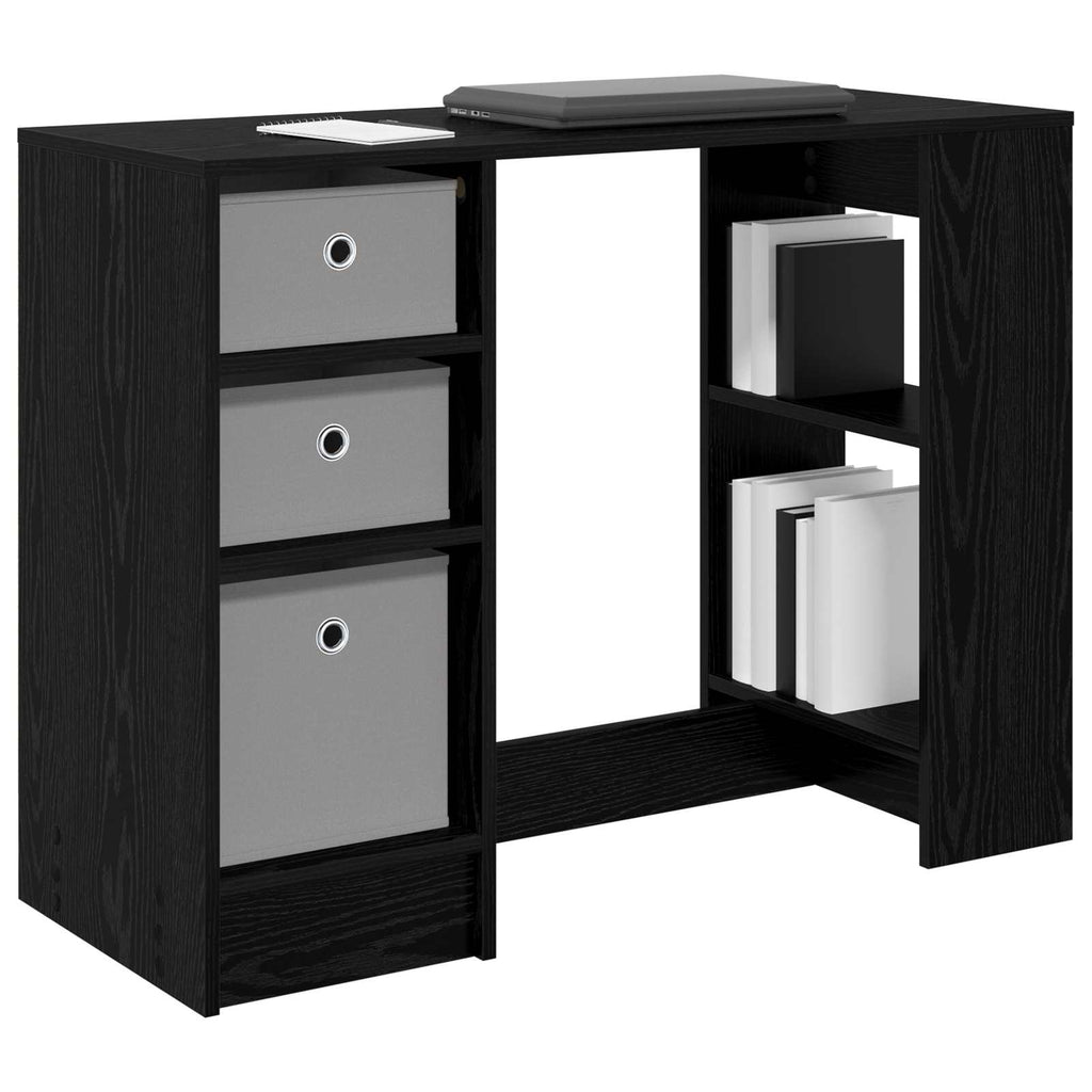 Scrivania Rovere Nero 100 x 40 x 75 cm Legno multistrato