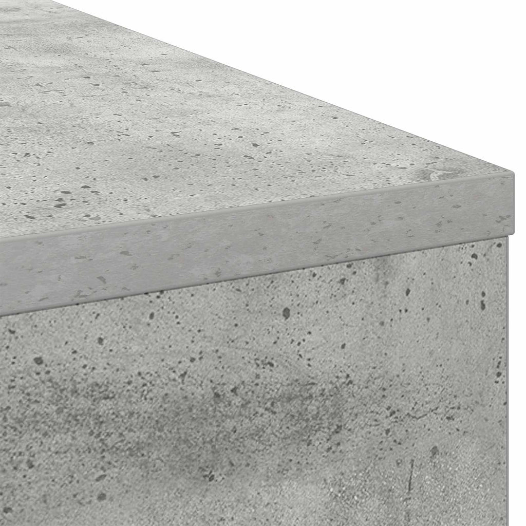 Scrivania Grigio cemento 100 x 40 x 75 cm Legno multistrato