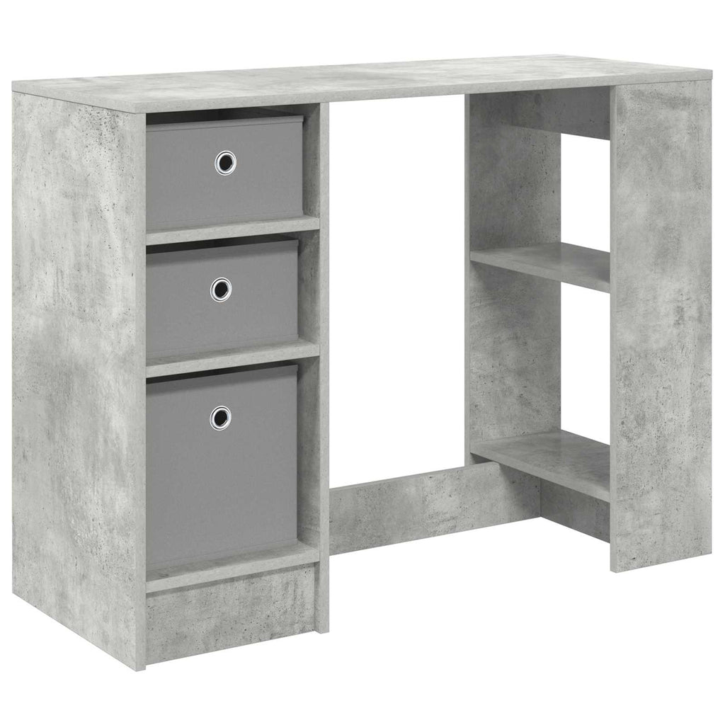 Scrivania Grigio cemento 100 x 40 x 75 cm Legno multistrato