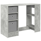 Scrivania Grigio cemento 100 x 40 x 75 cm Legno multistrato