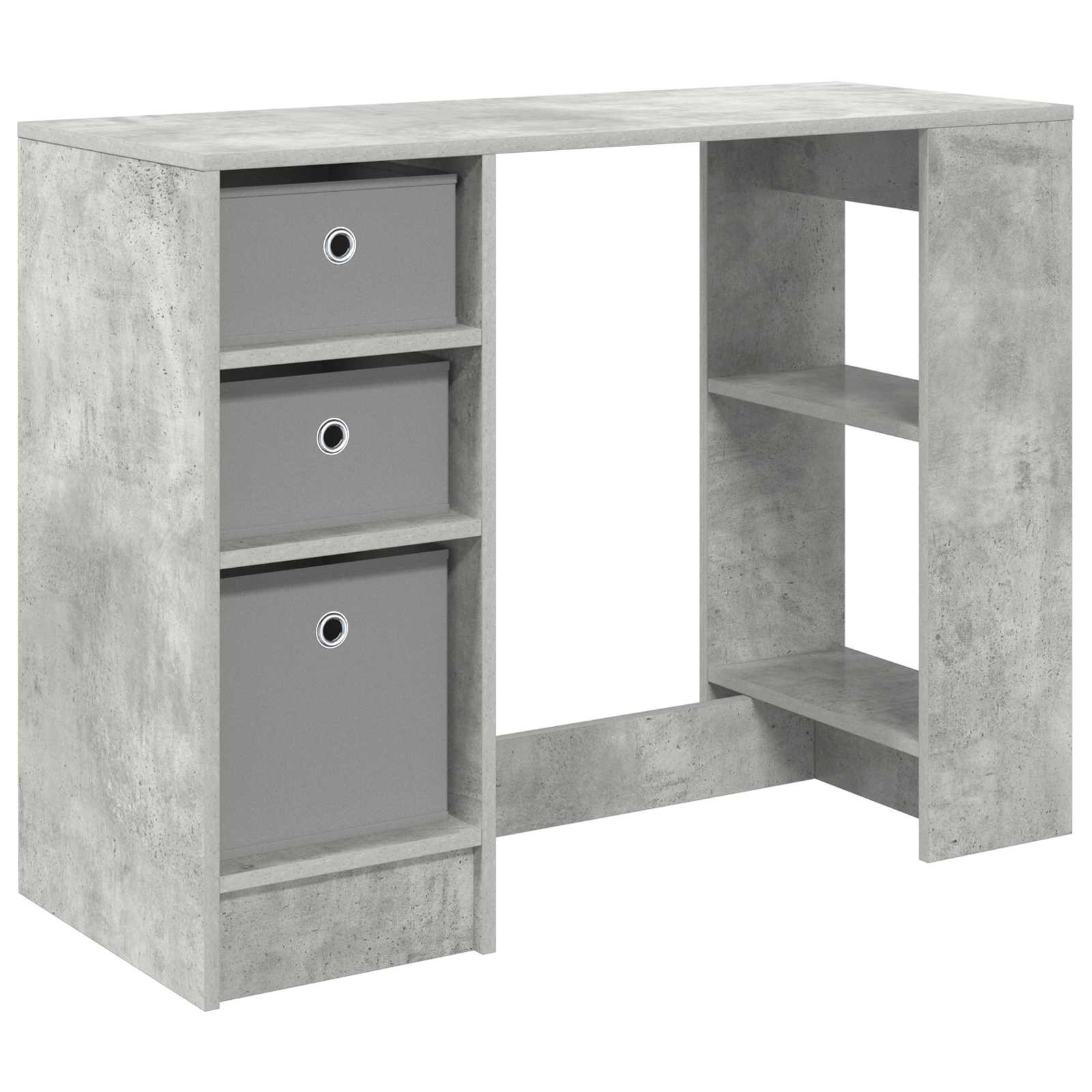 Scrivania Grigio cemento 100 x 40 x 75 cm Legno multistrato